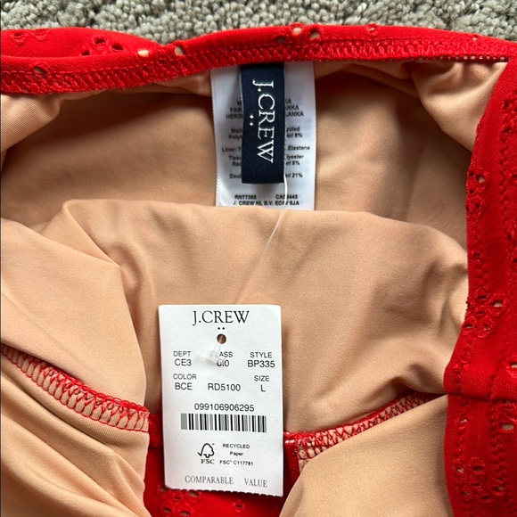 J.Crew Red One Piece Swimsuit - Picture 2 of 6